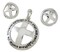 Religious Christian Cross Pendant Earring Set Jesus John 3:16 NIV